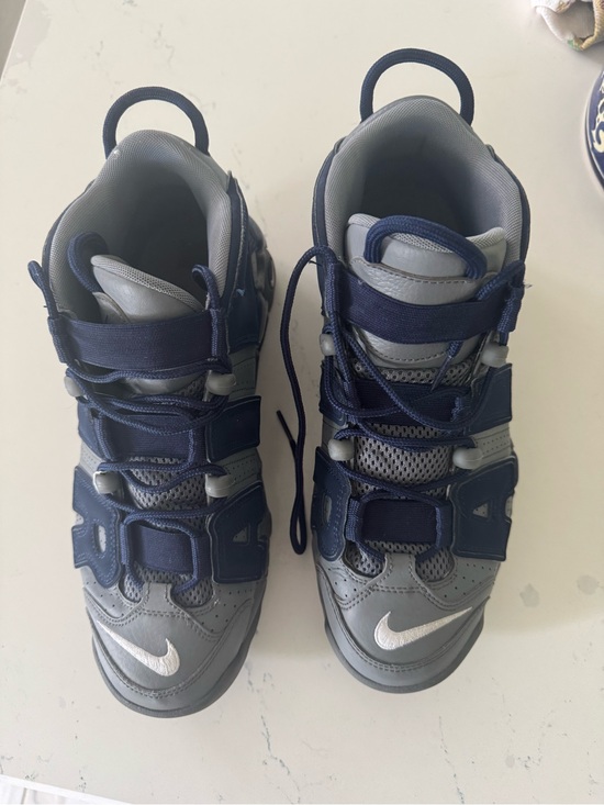 Nike Air More Uptempo Navy and Gray Retro Sneakers main image 2